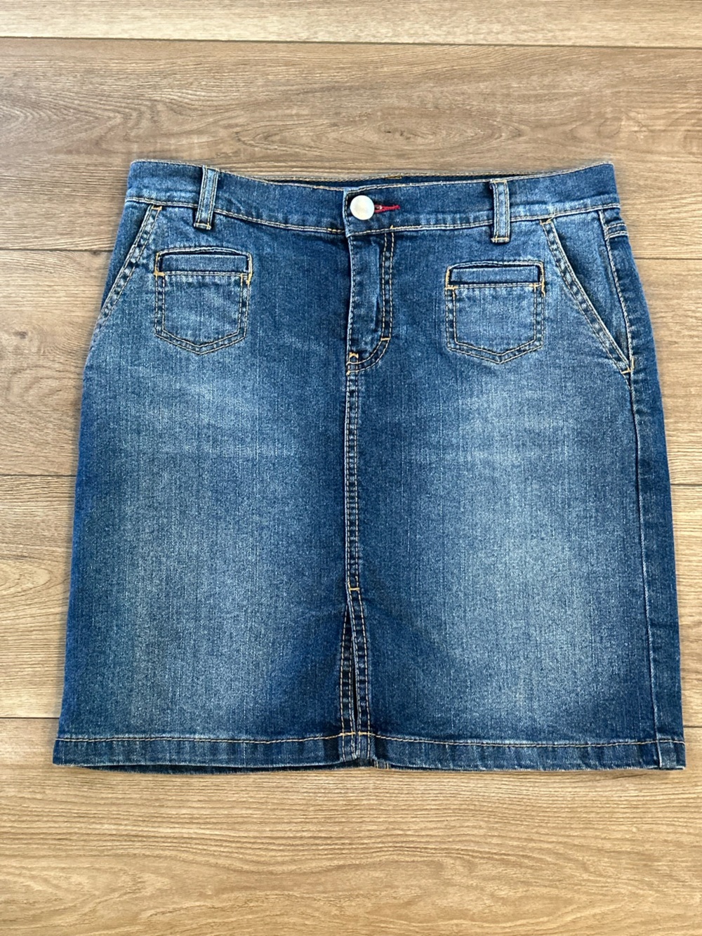 Tommy Jeans Denim Skirt Size 5 Medium Wash Y2K Mini Skirt